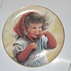 Signed # 6880 WENDY Collectable Plate. Charming Child 1982